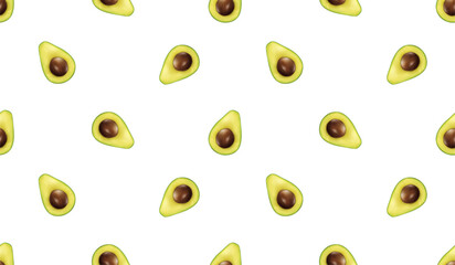 Avocado pattern geometric seamless. fresh avocados pattern.