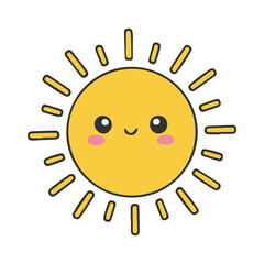 sun vector illustration design