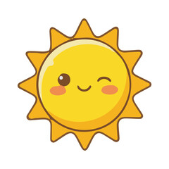 sun vector illustration design