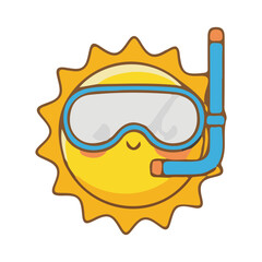 sun vector illustration design
