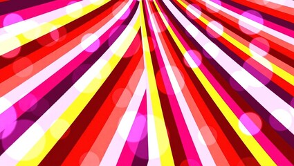 Colorful abstract background with vibrant stripes and bokeh effects.