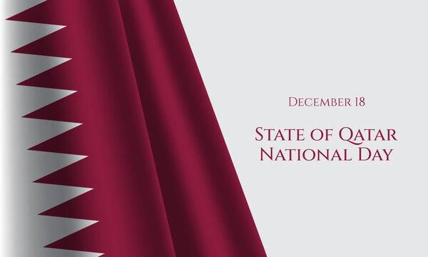 State of Qatar National Day Background Design.