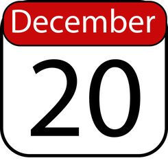 Mark your calendar for December 20th, a special date for planning and reminders, perfect for any seasonal project