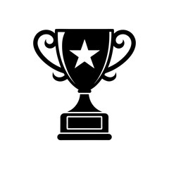 gold trophy cup isolated