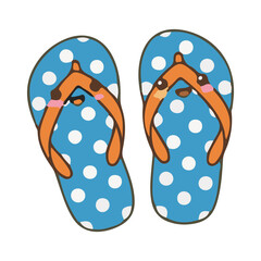beach flip flops vector illustration design