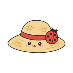 beach hat vector illustration design