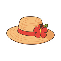 beach hat vector illustration design