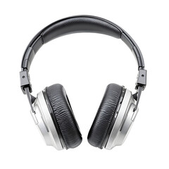 Wireless over ear headphones isolated with transparent background
