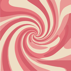  Illustration of Swirl Groovy Psychedelic Spiral Pattern. Abstract Retro Twirl Vortex Halloween Background