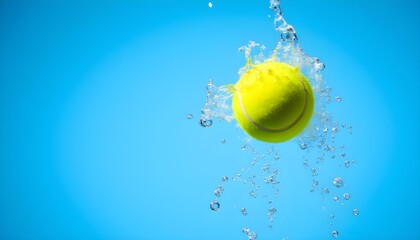 테니스볼과 물