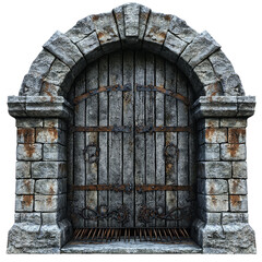 Ancient Stone Portal: A weathered gateway to bygone eras and untold stories