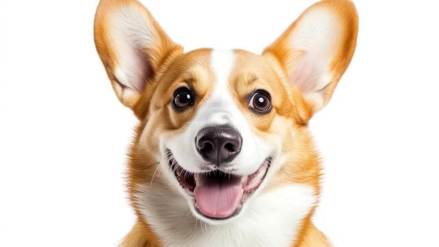 A detailed shot of a dog's face with its mouth open, suitable for various contexts where a pet or animal illustration is needed