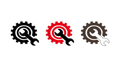 Gears services Different colors 
