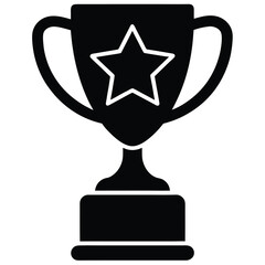 award trophy Silhouette Icon Vector Art