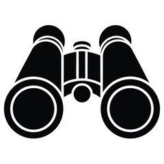 binoculars Silhouette Icon Vector Art