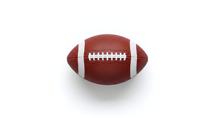 American Football Isolated on White Background