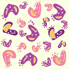 vector seamless pattern with hearts