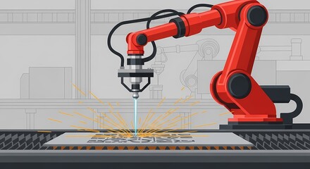 Robotic Arm Precision Automated Laser Engraving in Modern Manufacturing Process