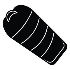 sleeping bag Silhouette Icon Vector Art
