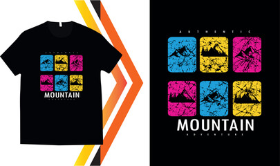 Mountain T shirt design Urban style t-shirt design asthetic t-shirt design steetwear design.