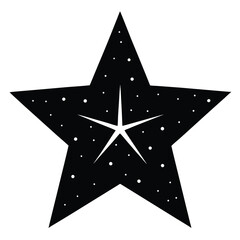 star nebula Silhouette Icon Vector Art