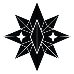 star cluster Silhouette Icon Vector Art