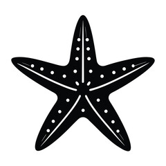 starfish Silhouette Icon Vector Art