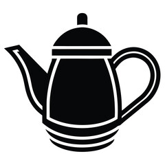 tea pot Silhouette Icon Vector Art