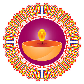 Happy Diwali, Indian festival of light. Holiday Background, Diwali celebration greeting card, vector illustration design EPS 10 File.