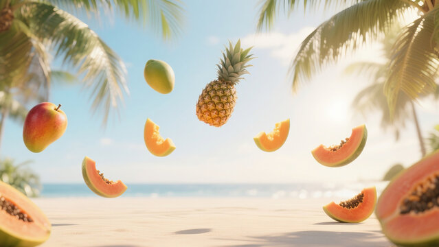 tropical beach background
