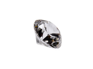 Sparkling diamond gemstone isolated on black background, Isolated On Transparent Background, Png