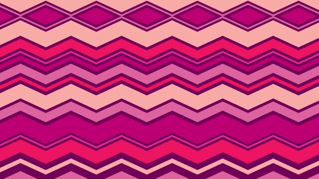 Abstract seamless chevron pattern in shades of magenta, pink, and purple for backgrounds