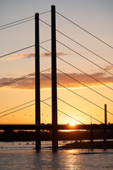Fototapeta premium sunset in the city