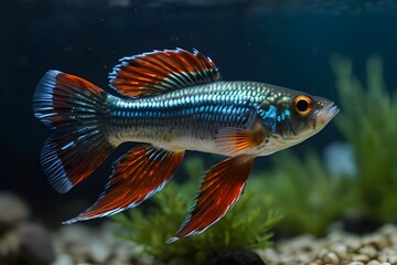 tropical fish in aquarium