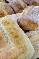 Ciabatta, traditional wheat bread