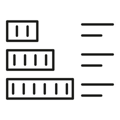 set in order vector  icon