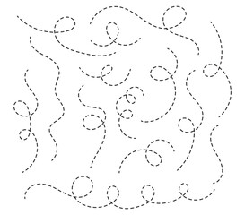 Path travel dotted line trip dashed trace destination track plan and silhouette, travelling symbol . Transport dot paths lines traces tourism design. Vector illustration. EPS 10