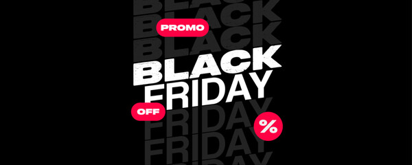 Modern Black Friday Promotion Web Banner Design