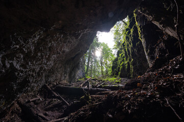 Inside Ghetarul Focul Viu cave