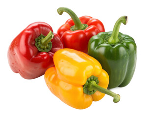 red and yellow peppers isolated Transperency, Cutout 