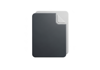 Document icon isolated on transparent background