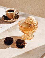 Ice cream commercial photography