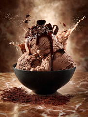 Ice cream commercial photography