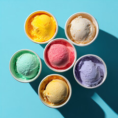 Ice cream commercial photography