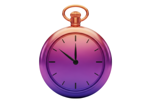 Pocket watch isolated on transparent background - Powered by Adobe