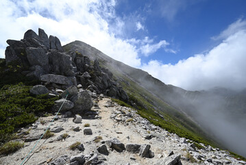 Climbing Mt. Kiso-Komagatake, Nagano, Japan