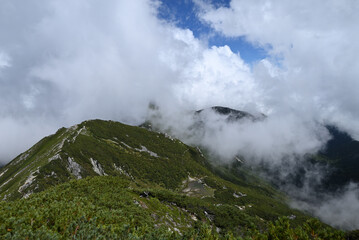 Climbing Mt. Kiso-Komagatake, Nagano, Japan