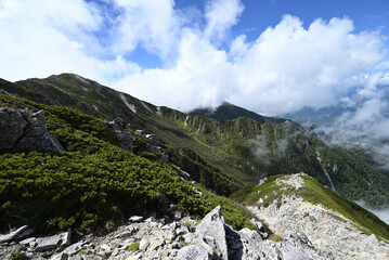 Climbing Mt. Kiso-Komagatake, Nagano, Japan