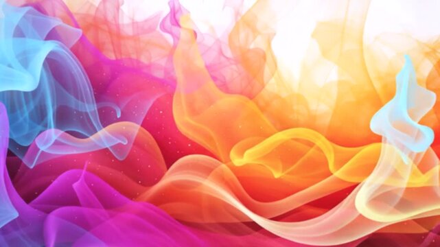 journey through colorful smoke backdrop