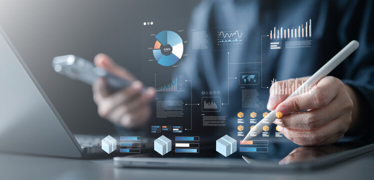 inventory, levels, stock, sku, warehouse, low, alert, Hand using tablet with digital inventory dashboard showing stock levels, SKU tracking, warehouse data, and supply chain management analytics. - Powered by Adobe